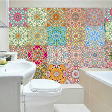 adesivo murale per pavimento in piastrelle colorate in stile spagnolo cucina bagno toilette decorazione poster vinile adesivo fai da te wall stickers aliexpress