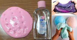 How To Make Slime With Baby Oil Diy Slime Recipes Hello Lidy