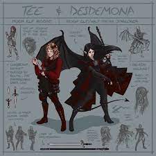 Oc Commission Desdemona And T The Sorcerer And The Rogue Dnd Anime Character Design Fantasy Character Design Character Design