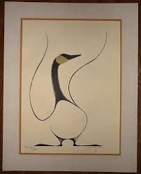 Hand Signed Original Print Benjamin Chee Chee Ap Scarce Fugle