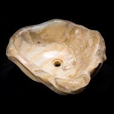 organic onyx vessel sink: bathroom