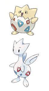 Togepi And Togetic Togepi Is Super Adorable And The Whole White Fairy Idea Is Awesome These Two Floating Mysterious Fairy Type Pokemon Pokemon Type Pokemon