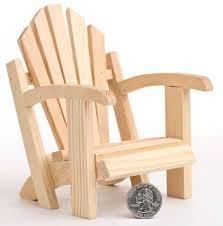 Mini Wood Adirondack Chair Doll Accessories Doll Supplies Craft Supplies Wood Adirondack Chairs Chair Miniature Garden