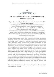Unit kesihatan sekolah penyediaan bilik kesihatan yang selesa dan kondusif serta pemantauan kesihatan dari semasa ke semasa. Pdf Isu Isu Genetik Manusia Dari Perspektif Sains Dan Islam