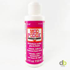 Mod podge (i only used a little, so you might be able to omit the mod podge) duct tape. Mod Podge Puzzle Saver Waterbase Sealer Glue And Finish 4oz Cs11223 For Sale Online Ebay