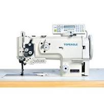 máquina de coser de alimentación compuesta de aguja doble ...