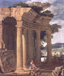 Landscape with ruins and a shepherd - Jean Lemaire als Kunstdruck ...