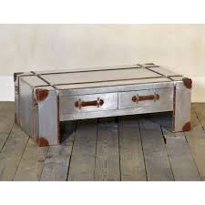At next, our collection of coffee tables range from small and round to marble and glass styles. Steamer Trunk Industrial Coffee Table