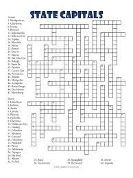 Word search puzzles can be. State Capitals Crossword Homeschool Social Studies States And Capitals Homeschool History