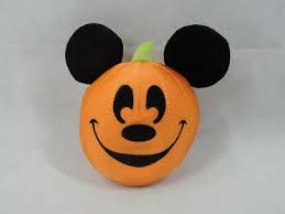 Disneyland Resort Walt Disney Halloween Trick or Treat Mickey Pumpkin Plush  Rare