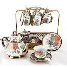 Tea Set For Six Gift For Mom Ceramic Tea Set Tea Set Tea Pots