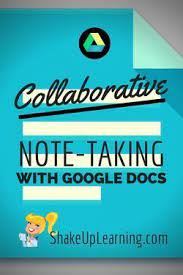 Collaborative Note Taking With Google Docs Google Education Classroom Tech Google Classroom