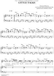 Little Talks Of Monsters And Men Celebrities Read Mean Tweets Sheet Music