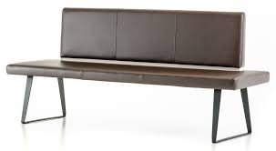 Choosing an ottoman, pouf or indoor bench. Vanderbilt Dining Bench With Back Upholstered Kitchen Bench