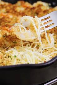 Parmesan Crusted Shrimp Scampi With Pasta Recipe Scallop Recipes Shrimp Pasta Recipes Recipes