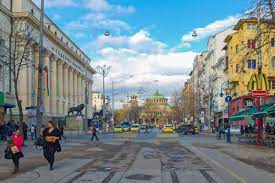 Das gebäude zeigt eine raffinierte aggregation von einzelnen. Vitosha Boulevard In Sofia Bulgarien Franks Travelbox