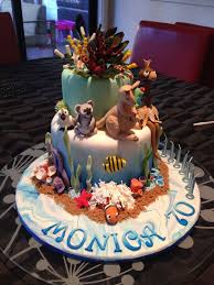Australian Great Barrier Reef Animals And Plants Cake Animal Birthday Cakes Australia Cake Birthday Cake Kids
