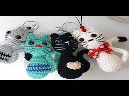amigurumi kedi canta susu anahtarlik yapimi making bag ornament cat keychain youtube desenler anahtarlik krose