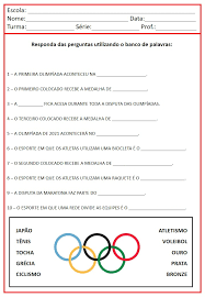 → rotina semanal para páscoa. Atividades Para As Olimpiadas De 2021 Atividades Para A Educacao Infantil Cantinho Do Saber