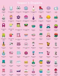 Shopkins Season 5 Printable Full List Shopkins Season 5 Shopkins Printables Shopkins Season List of all shopkins cartoon webisodes. shopkins season 5 printable full list