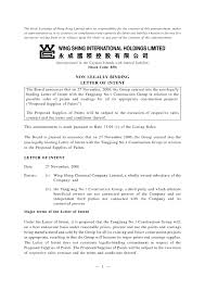 Sample Disclaimer Letter Of Non Responsibility Letter Of Intent Lettering Intentions