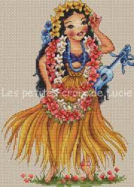 The 2021 just cross stitch halloween magazine has arrived! Cross Stitch Corner Les Petites Croix De Lucie Hawaiian Girl