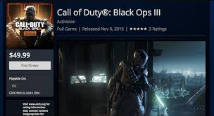 Instead of selecting campaign, multiplayer, zombies, or options, look down at the chair. Black Ops 3 File Size Is 17 8gb For Ps3 According To The Playstation Store Charlie Intel