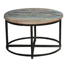 Barts collection features an exciting new line of organic white wash and nat. Bithlo Reclaimed Wood Top Round Industrial Coffee Table