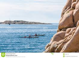 The bohuslän archipelago is a beautiful landscape known for its rock formations. Two Kayaks Swedish West Coast Archipelago Editorial Photo Image Of Swedish Granite 38805756