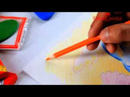 Faber Castell Watercolour Pencils Teknik Wet On Dry Youtube