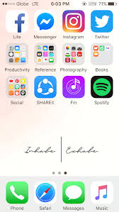 Iphone 5s Homescreen Layout Idea