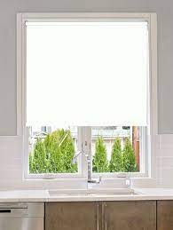 There are many different blinds which are closed by pulling down. White Blackout Cordless Roller Blind Spring Loaded