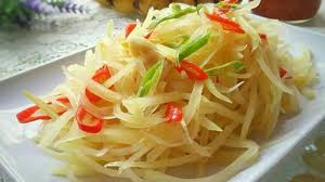 · 6 siung bawang merah · 2 siung bawang putih · 8 bh cabe rawit (sesuai selera) · 2 btr kemiri · 1/2 sdt . Resep Cara Membuat Tumis Pepaya Muda Sedap Lifestyle Fimela Com