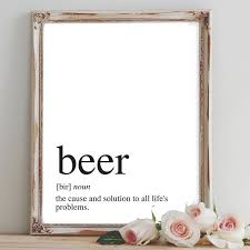 Instant Download Beer Print Beer Definition Beer Definition Print Funny Definition Digital Download 8x10 8x10 Digital Download Frases