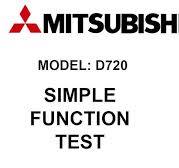 MITSUBISHI D700 / D720 frequency inverter FR-D720S-025K-EC (220VAc /  0.25kW) Basic function test