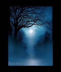 Tree Art Landscape Art Moonlight Painting Moon Art Blue Night Limbs Print Twisted Limbs Full Moon Nigh Moonlight Painting Night Sky Painting Tree Art