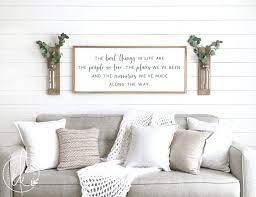 Inspirational Signs The Best Things In Life Sign Home Etsy Scripture Wall Decor Couch Decor Wall Decor Living Room