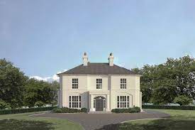 Georgian Inspired Country House House Front Porch Irish House Plans English House