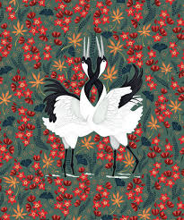This perfect collection of japan wallpapers has been finely crafted to illustrate one of the most fascinating cultures on the planet. Japanese Cranes Wallpaper Bold Bird Wallpaper Milton King Usa