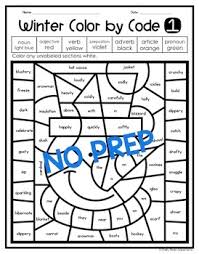 Coloring pages for kids winter coloring pages: Winter Coloring Pages Parts Of Speech Color By Number By Shelly Rees