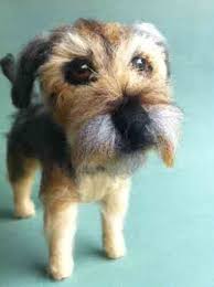 So Stinking Cute Needle Felted Border Terrier Dog Border Terrier Dog Sculpture Felt Dogs