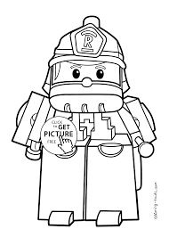 Раскраски робокар поли и его друзья (robocar poli coloring pages). Robocar Poli Coloring Pages Roy For Kids Printable Free