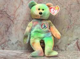 Ty Beanie Baby Peace Etsy Baby Beanie Ty Beanie Beanie