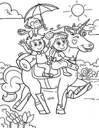 Ausmalbild Einhorn Mit Kindern Zum Kostenlosen Ausdrucken Und Ausmalen Fur Kinder Ausmalbilder Mal In 2020 Mit Bildern Ausmalbilder Einhorn Zum Ausmalen Ausmalbilder Einhorn