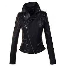 Yeni Mont Modelleri Bayan Leather Jacket Leather Jackets Women Black Leather Motorcycle Jacket