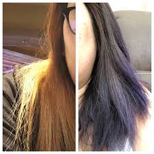 Tried To Dye My Hair To Graphite Gray Turned Purple Blue Took The Haircolor Removal And Made It Brown Hair Long Hair Styles Dye My Hair