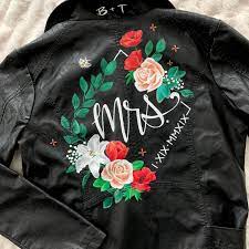 Custom Wedding Jacket Bridal Jacket Wedding Leather Jacket Etsy Leather Jacket Wedding Leather Wedding Bridal Jacket