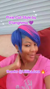 Afro-Caribic-European Hairstyles Stuttgart 💜#pixiecut #stuttgart #sew...