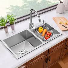 Designed while keeping your priorities in mind. 75x41 Cm 304 Grade Stainless Steel Handmade Sink Bowl Basin Kitchen Double Bowl Washing Sink All Fitting With Tray Basket Without Faucet Buy Online At Best Prices In Pakistan Daraz Pk