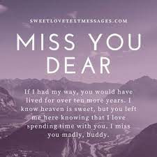 Missing Someone In Heaven Quotes And Sayings Love Text Messages